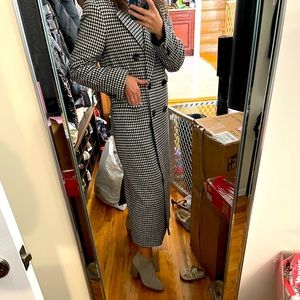 DYNAMITE Houndstooth long coat size XS